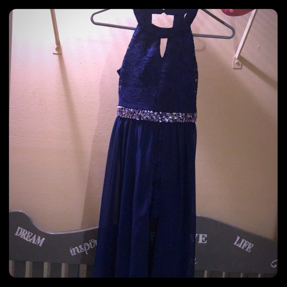 Formal girls size 10 blue dress